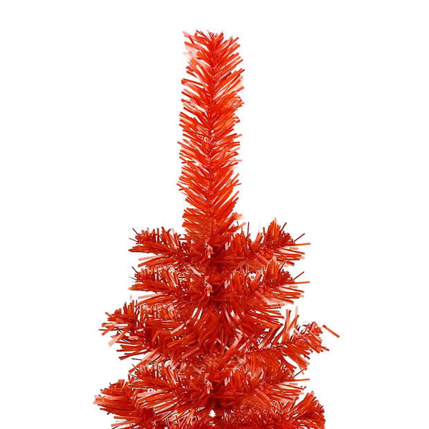 The Living Store Kerstboom Deluxe 150 cm - Smalle PVC boom met verstelbare takken en stalen standaard