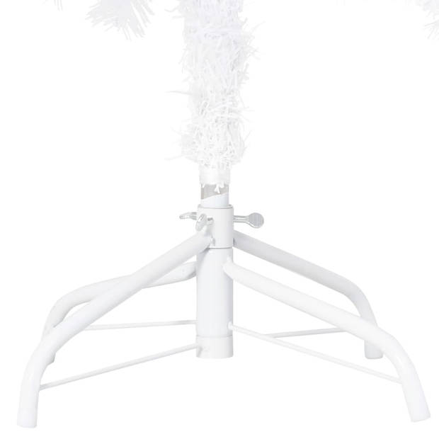 The Living Store Witte Kunstkerstboom - PVC - Extra Dikke Takken - 210 cm - LED Verlichting