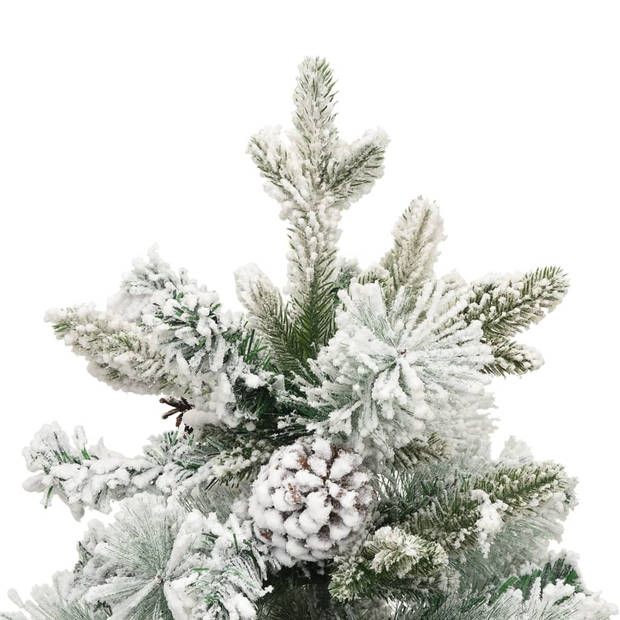 The Living Store Scharnierende Kerstboom - PVC/PE - 150 cm - LED - Groen - USB