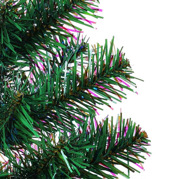 The Living Store Kerstboom - Iriserende kleur - 150 cm - PVC/staal - met stevige standaard