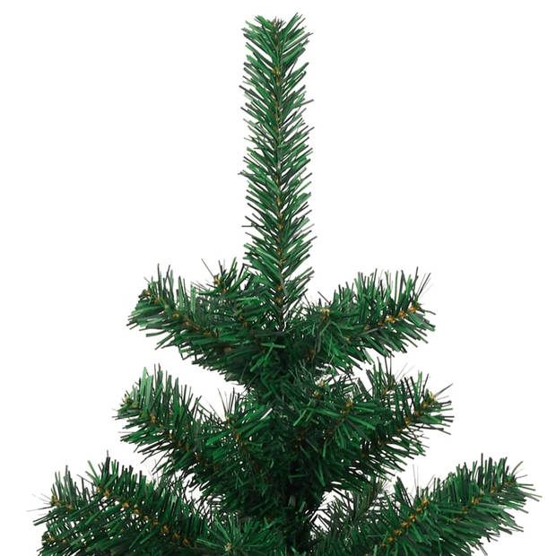 The Living Store Spiraal LED Kerstboom - 150 cm - Groen met PVC uiteinden en 8 lichteffecten