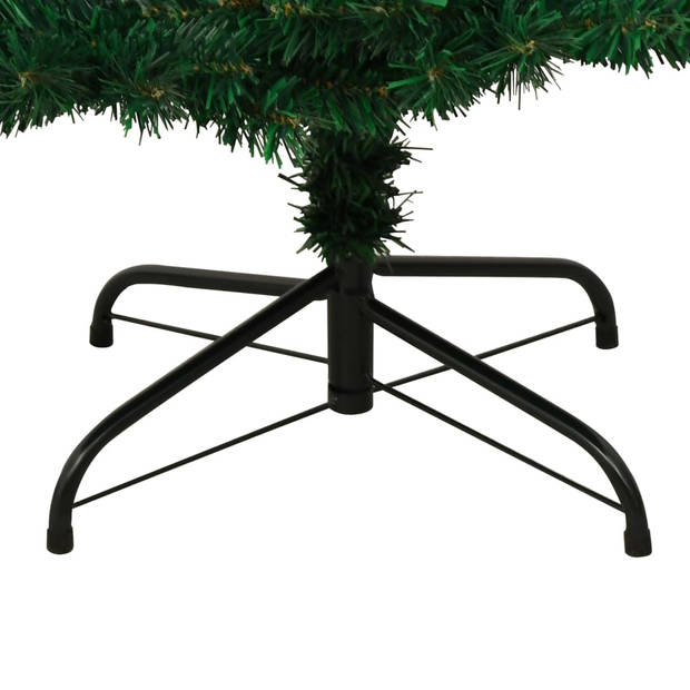 The Living Store Spiraal LED Kerstboom - 150 cm - Groen met PVC uiteinden en 8 lichteffecten