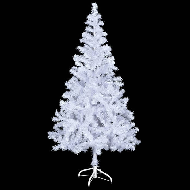 The Living Store Kerstboom Sneeuwdeken - 120 cm - LED-verlichting - Inclusief accessoires - Wit