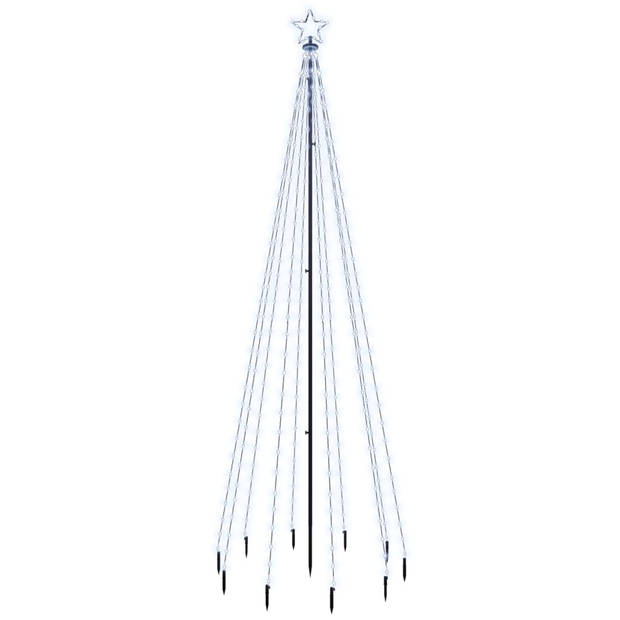 The Living Store LED Kerstboom - 310 koudwitte LEDs - 100 x 300 cm - USB - 8 functies