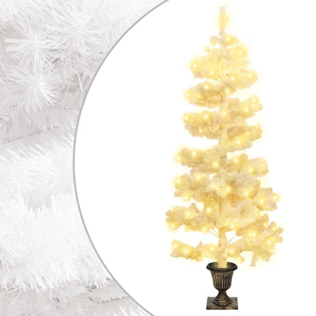 The Living Store Spiraal Kerstboom - 120 cm - PVC uiteinden - LED-lampjes - 8 lichteffecten
