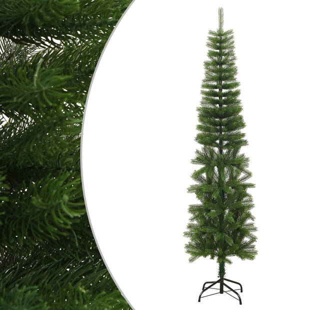 The Living Store Kerstboom Woodland - 240 cm - Smal ontwerp - Stalen standaard