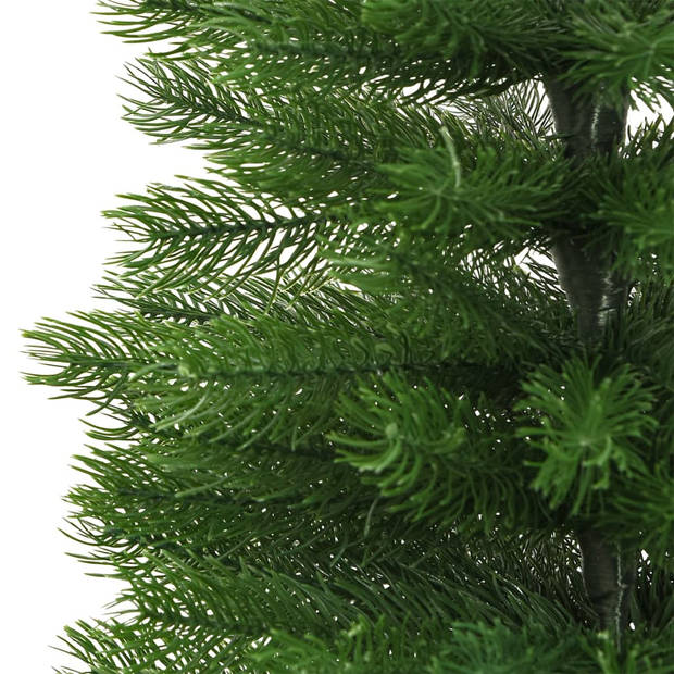 The Living Store Kerstboom Smal - 210 cm - Volle Uiteinden - Groen - PE en staal