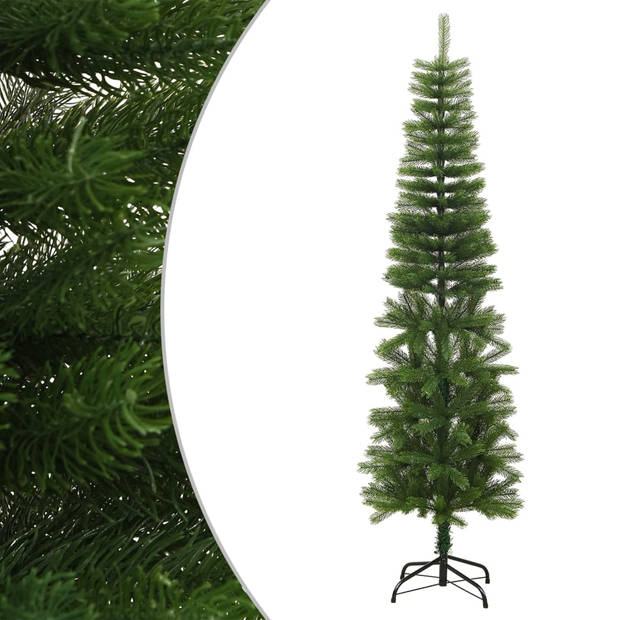 The Living Store Kerstboom Smal 180 cm - Stalen standaard - PE materiaal - 433 uiteinden