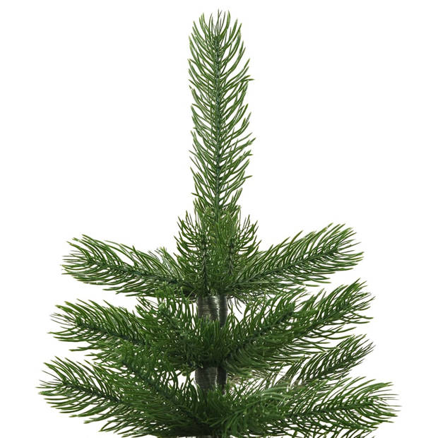 The Living Store Kerstboom Smal - 210 cm - Volle Uiteinden - Groen - PE en staal