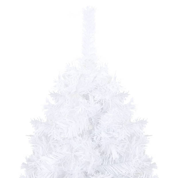 The Living Store Kunstkerstboom - Kerstboom - Wit - 180 cm - Met LED-verlichting