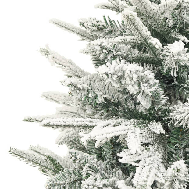 The Living Store Kunstkerstboom Snowy - 120 cm - PVC/PE - Groen - Met Standaard