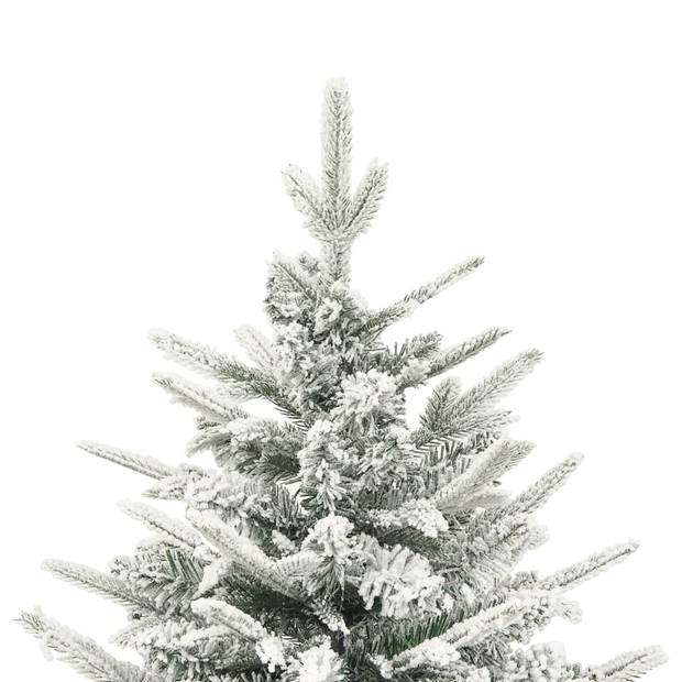 The Living Store Kunstkerstboom Snowy - 120 cm - PVC/PE - Groen - Met Standaard