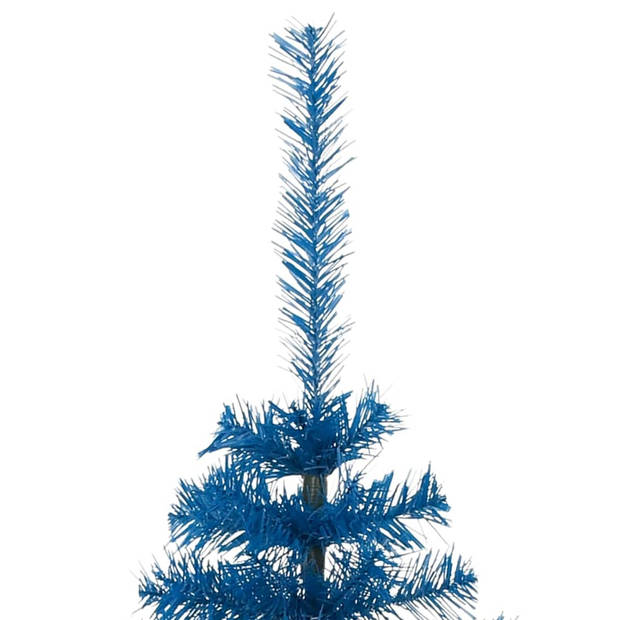 The Living Store Halve Kunstkerstboom - 180 cm - Blauw - PVC/Staal - 465 takken