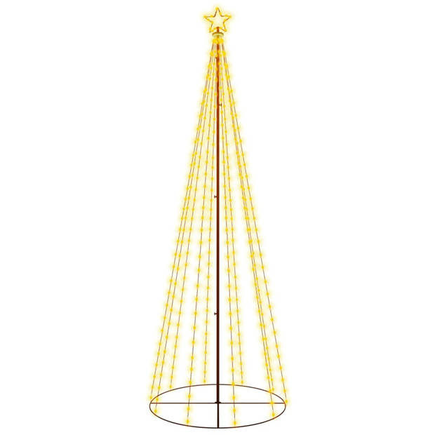 The Living Store LED-kerstboom 100x300 cm - 310 warmwitte LEDs - 8 lichteffecten