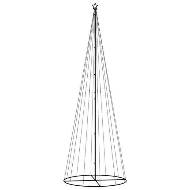 The Living Store LED-Kerstboom Meerkleurig 732 LEDs - 160x500 cm - Compact ontwerp