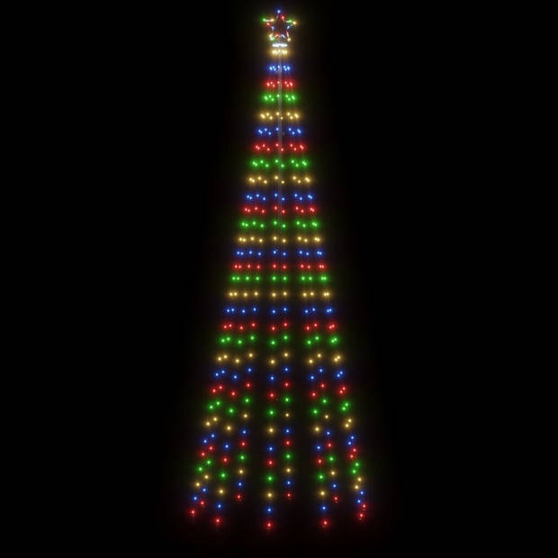 The Living Store Kerstboom LED 100 x 300 cm - Meerkleurig - 310 LEDs