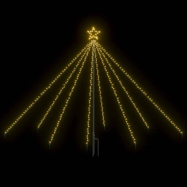 vidaXL Kerstboomverlichting waterval binnen buiten 400 LED's 2,5 m