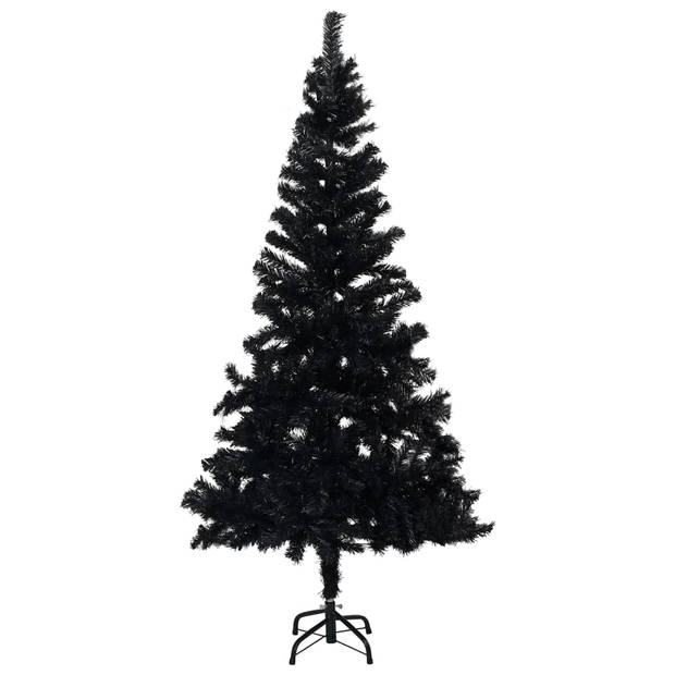 The Living Store Kunstkerstboom - PVC - 240 cm hoog - zwart