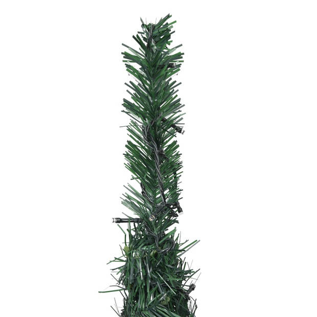 The Living Store Pop-up Kerstboom - Groen PVC - 210 cm - Met 200 LEDs