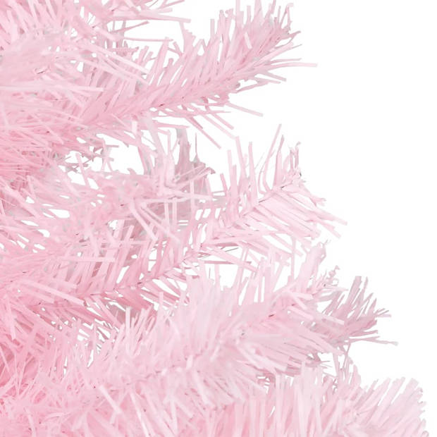 The Living Store Kunstkerstboom Pink - 240cm x 120cm - PVC en staal