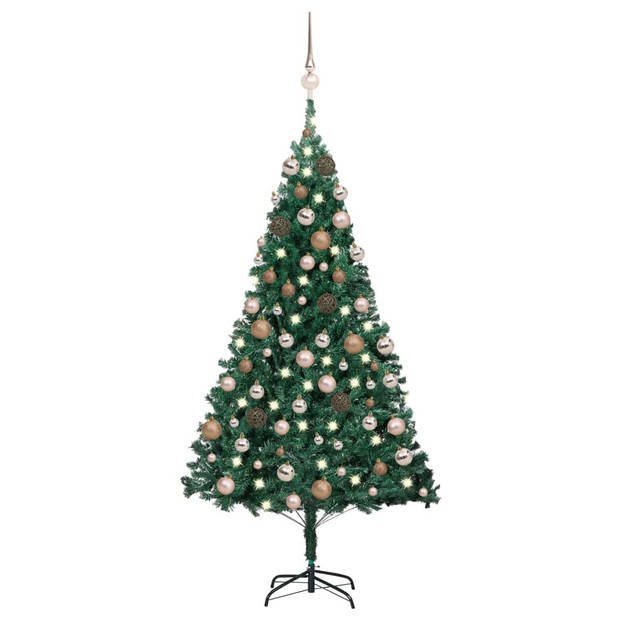 The Living Store Kunstkerstboom - The Living Store - Kerstboom - 120 cm - Met LED-verlichting