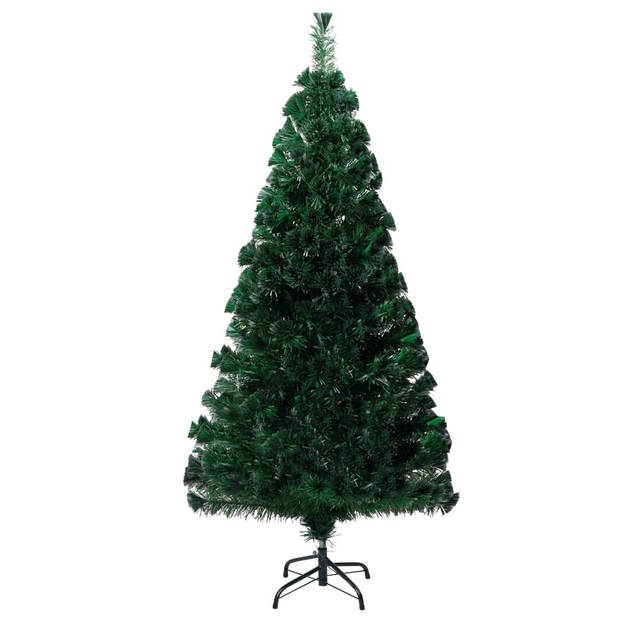 vidaXL Kunstkerstboom met standaard 120 cm glasvezel groen