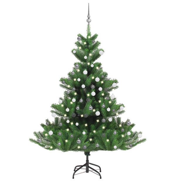 The Living Store Kunstkerstboom Nordmann - Groen - 180 cm - PE - Symmetrische vorm