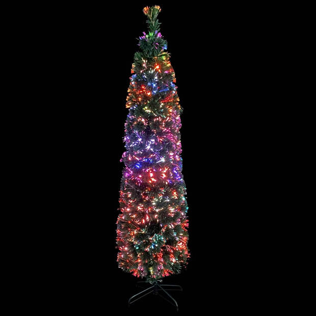 The Living Store Kerstboom Zwarte Glasvezelverlichting 150cm - 170 takken