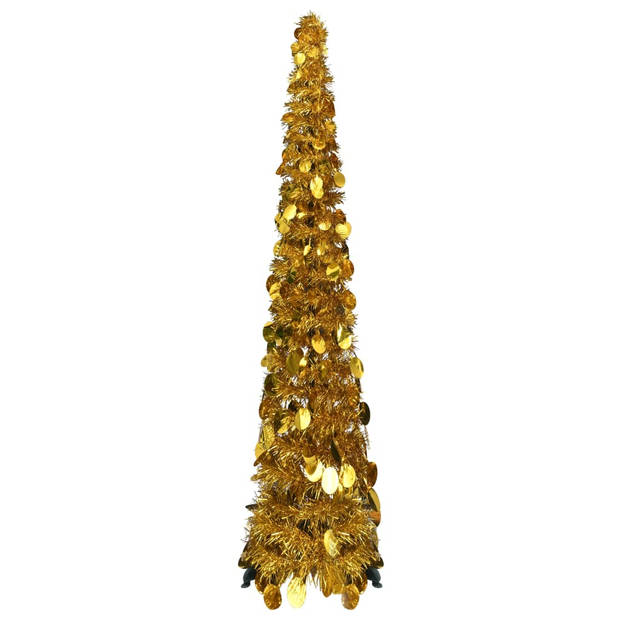 The Living Store Pop-up Kerstboom - Goud - 120 cm - PET