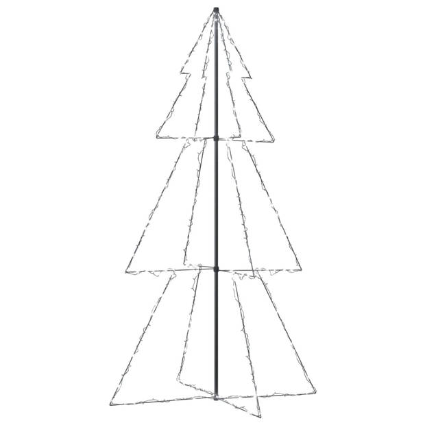 The Living Store Kerstkegelboom - 120 x 220 cm - LED-verlichting - 8 lichteffecten