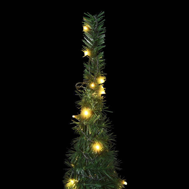 vidaXL Kunstkerstboom met verlichting pop-up 150 cm groen