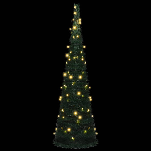 The Living Store Kerstboom - Pop-up - PVC - 150 cm - Groen