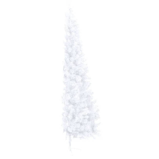 The Living Store Kunstkerstboom Halfrond - 125 cm - Wit