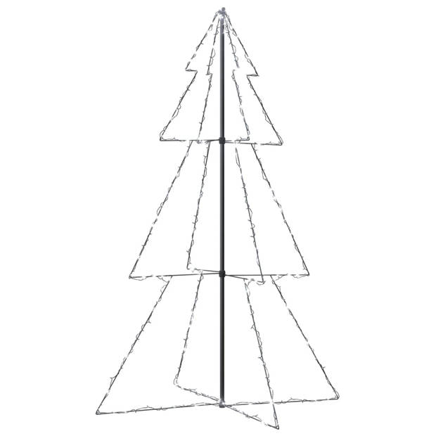 The Living Store Kerstkegelboom - LED Verlichting - 240 LEDs - 8 Lichteffecten - Koudwit - 118 x 180 cm