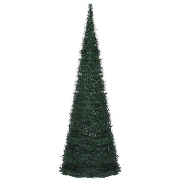 The Living Store Pop-up kerstboom Groen - 180 cm - PVC