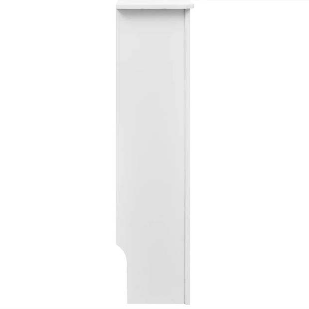 The Living Store Radiatorombouw - Wit - MDF - 152 x 19 x 81 cm - lattenvormig