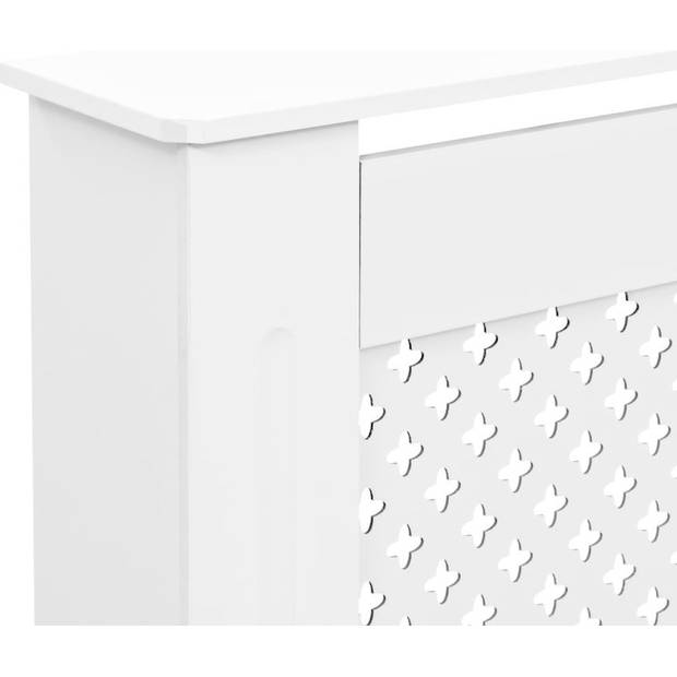 The Living Store Radiatorombouw - MDF - 112 x 19 x 81.5 cm - wit