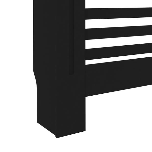 The Living Store Radiatorombouw - Zwart - 152 x 19 x 81 cm - MDF