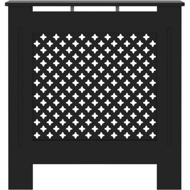 The Living Store Radiatorkast - MDF - 78 x 19 x 81.5 cm - zwart