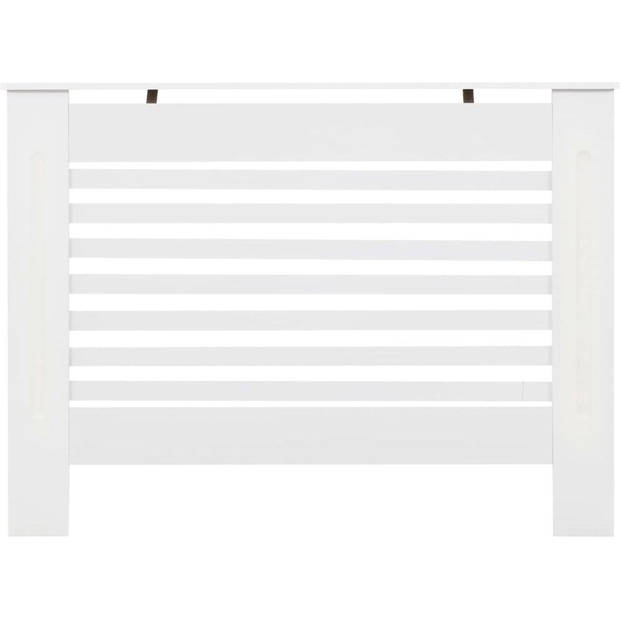 The Living Store Radiatorombouw - MDF - 112 x 19 x 81.5 cm - wit