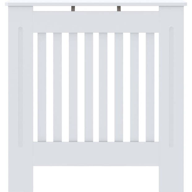 The Living Store Radiatorkast - MDF - 78 x 19 x 81.5 cm - wit