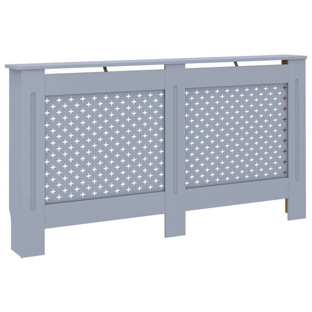 The Living Store Radiatorombouw - Antraciet - 152 x 19 x 81 cm - MDF