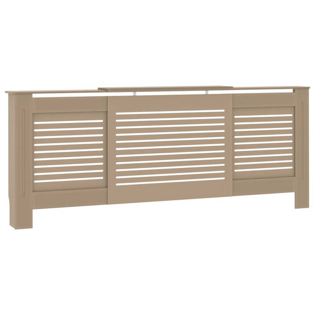 The Living Store Radiatorkast - MDF - 142-205x20.5x82 cm