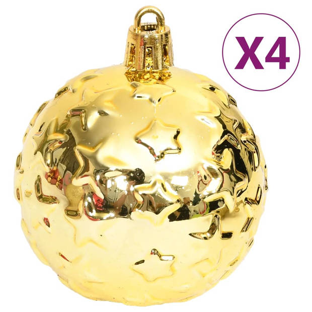 vidaXL 70-delige Kerstballenset goud en rood