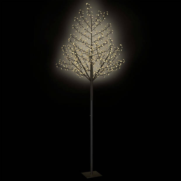 vidaXL Kerstboom 600 LED's warmwit licht kersenbloesem 300 cm