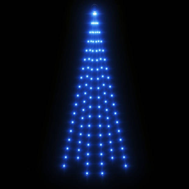 The Living Store LED-kerstboom - 70 x 180 cm - Blauw - 108 LEDs