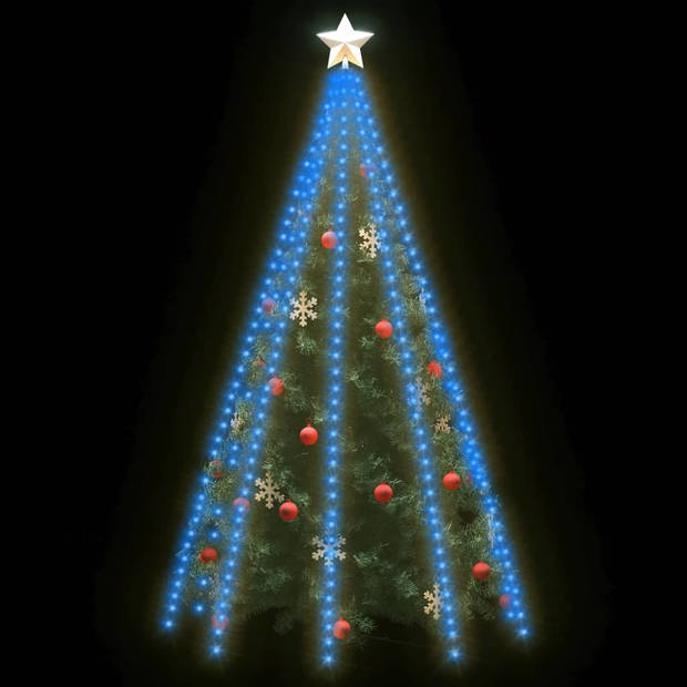 The Living Store LED Kerstboomverlichting - 400 LEDs - 10 Lichtsnoeren - Blauw - 10m