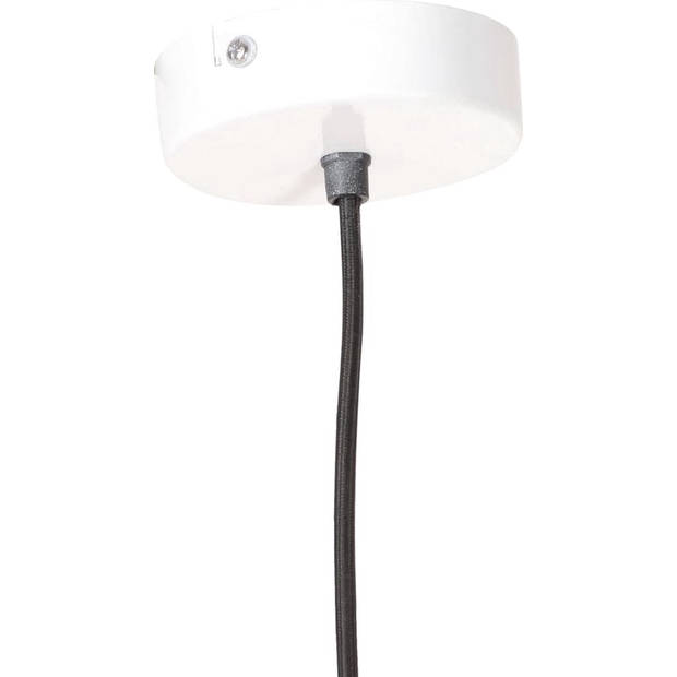 The Living Store Hanglamp Industrieel - Wit - 132 cm - E27 fitting - Max 25W