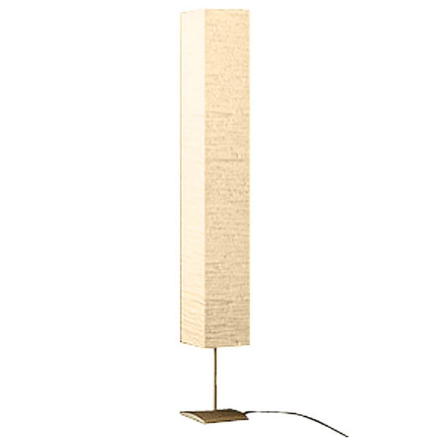 The Living Store Vloerlamp - Beige - 170 cm - Rijstpapier - 3x E14 fitting