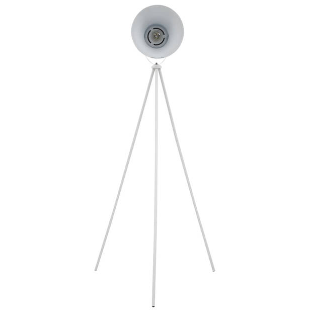 The Living Store Staande Lamp - Moderne Vloerlamp - Statiefvoet - Ovale Lampenkap - Verstelbare Kap - 70x74x146cm